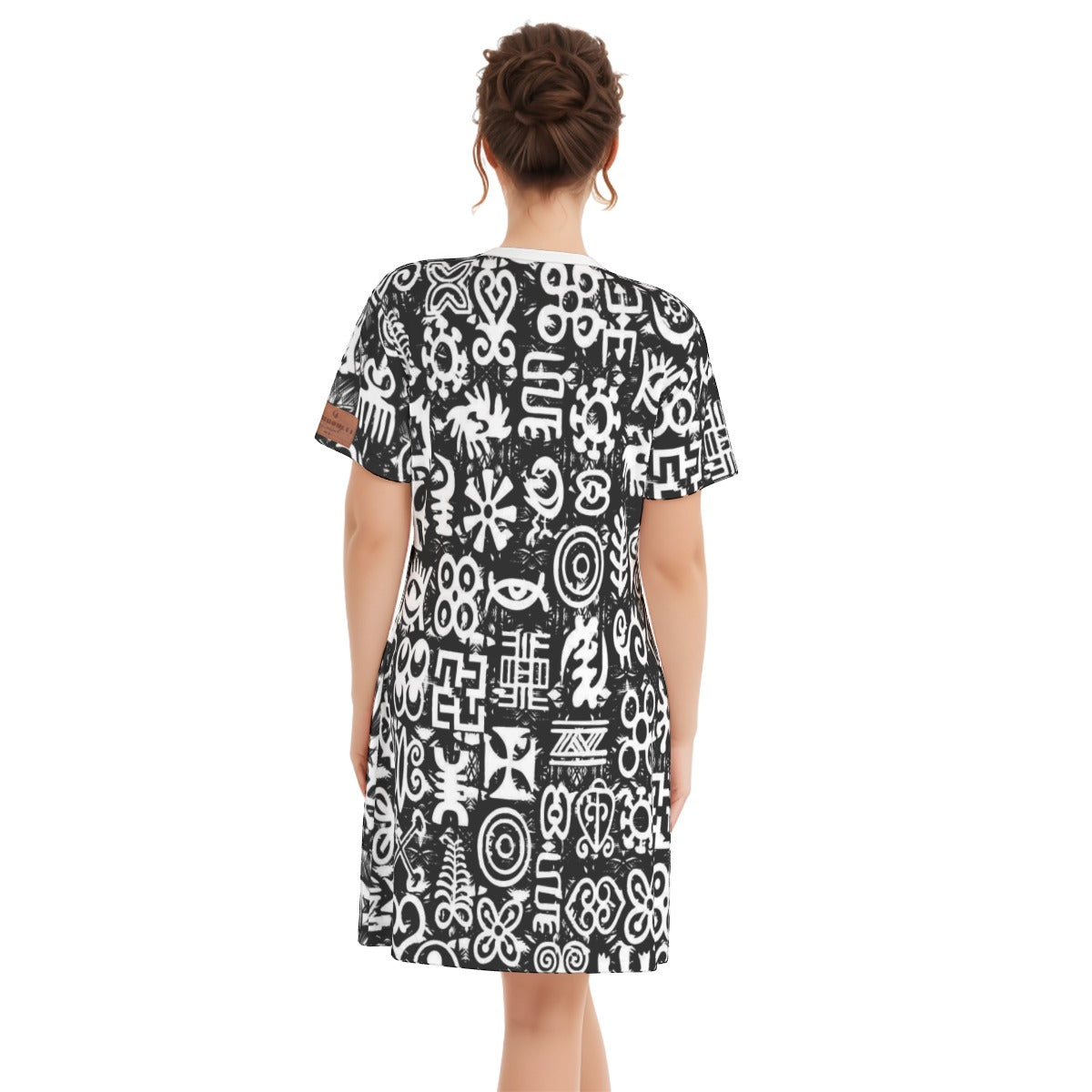 ADINKRA MXBLC Women's Round Neck Dress