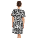 ADINKRA MXBLC Women's Round Neck Dress