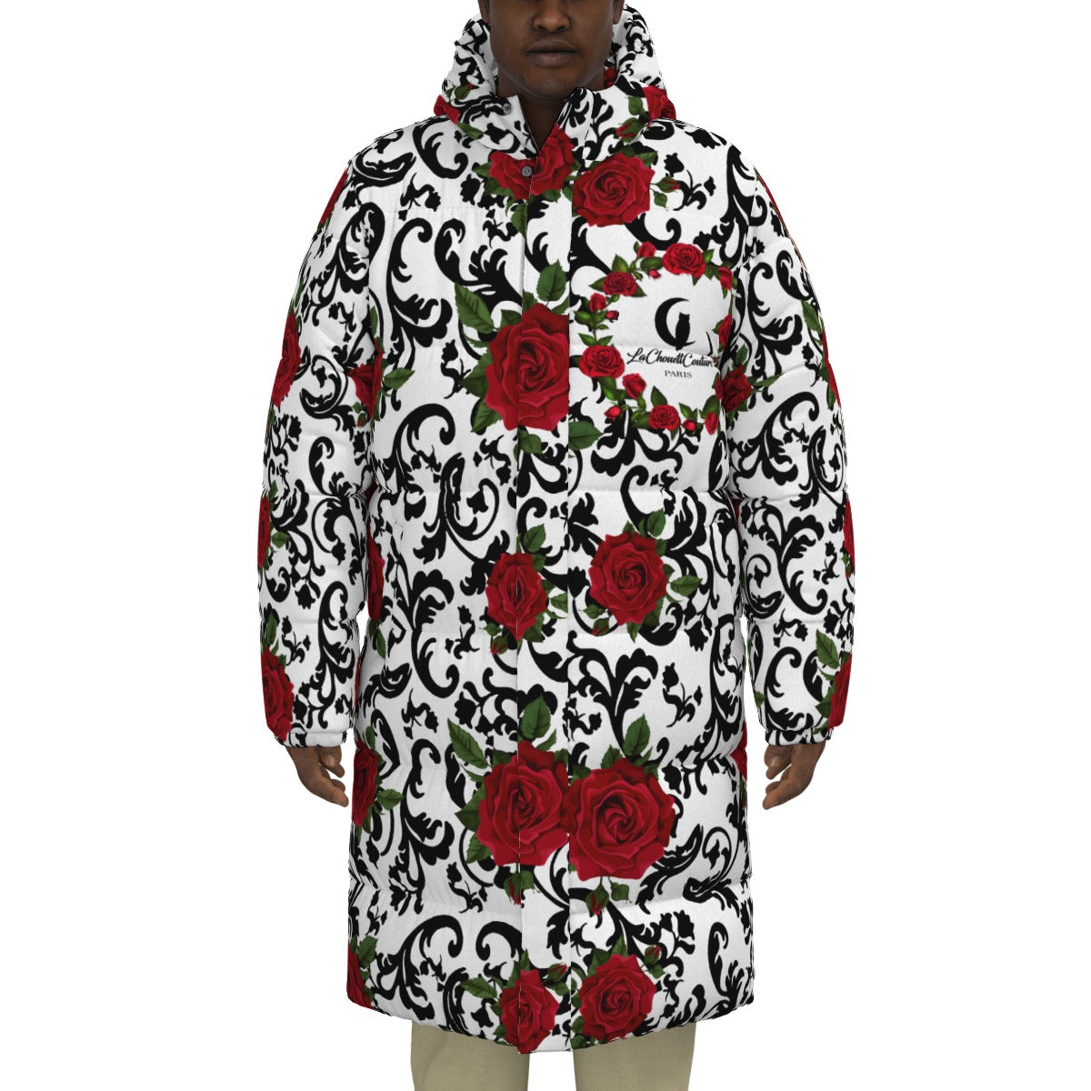 REDROSES Unisex Long Down Jacket