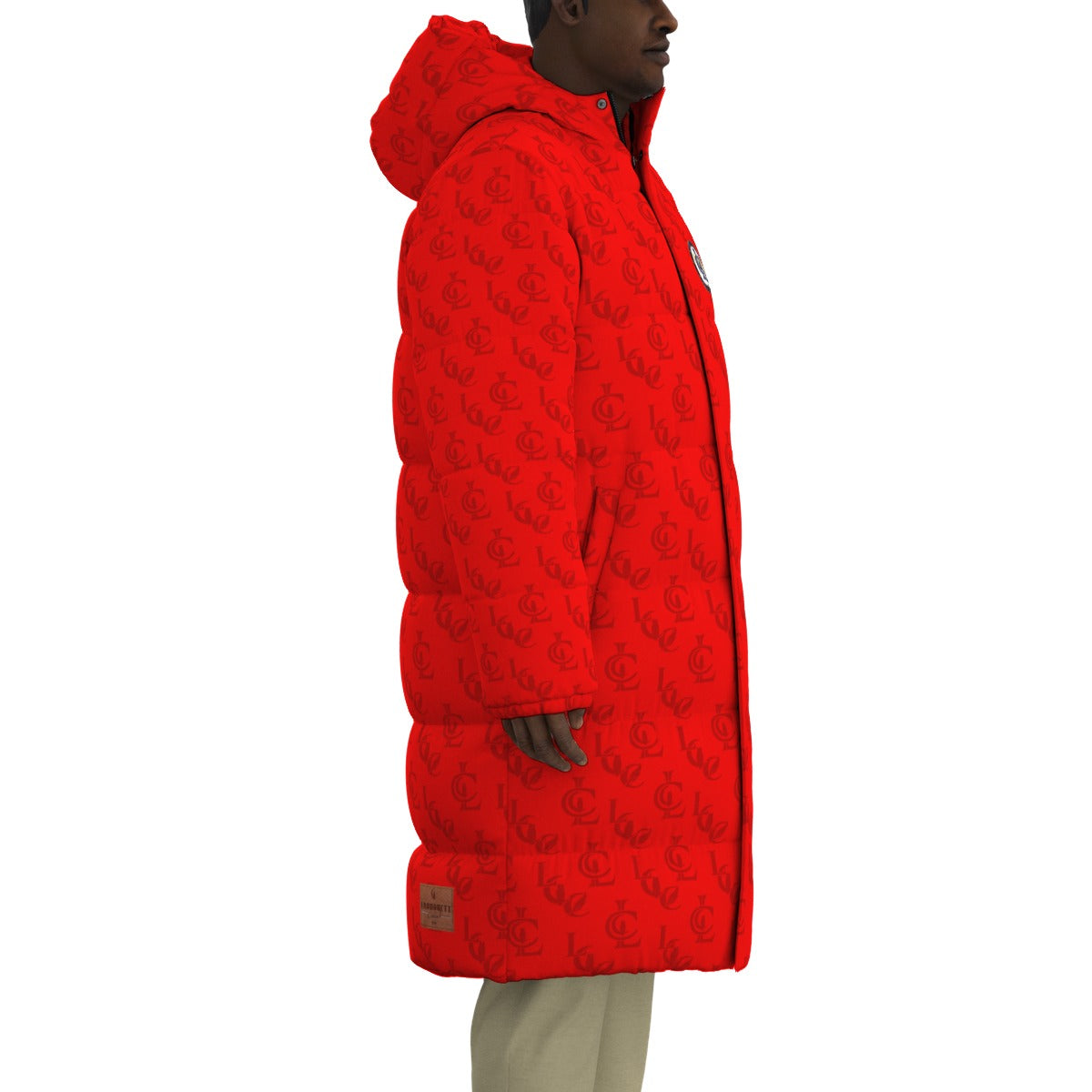 LCC RED Unisex Long Down Jacket