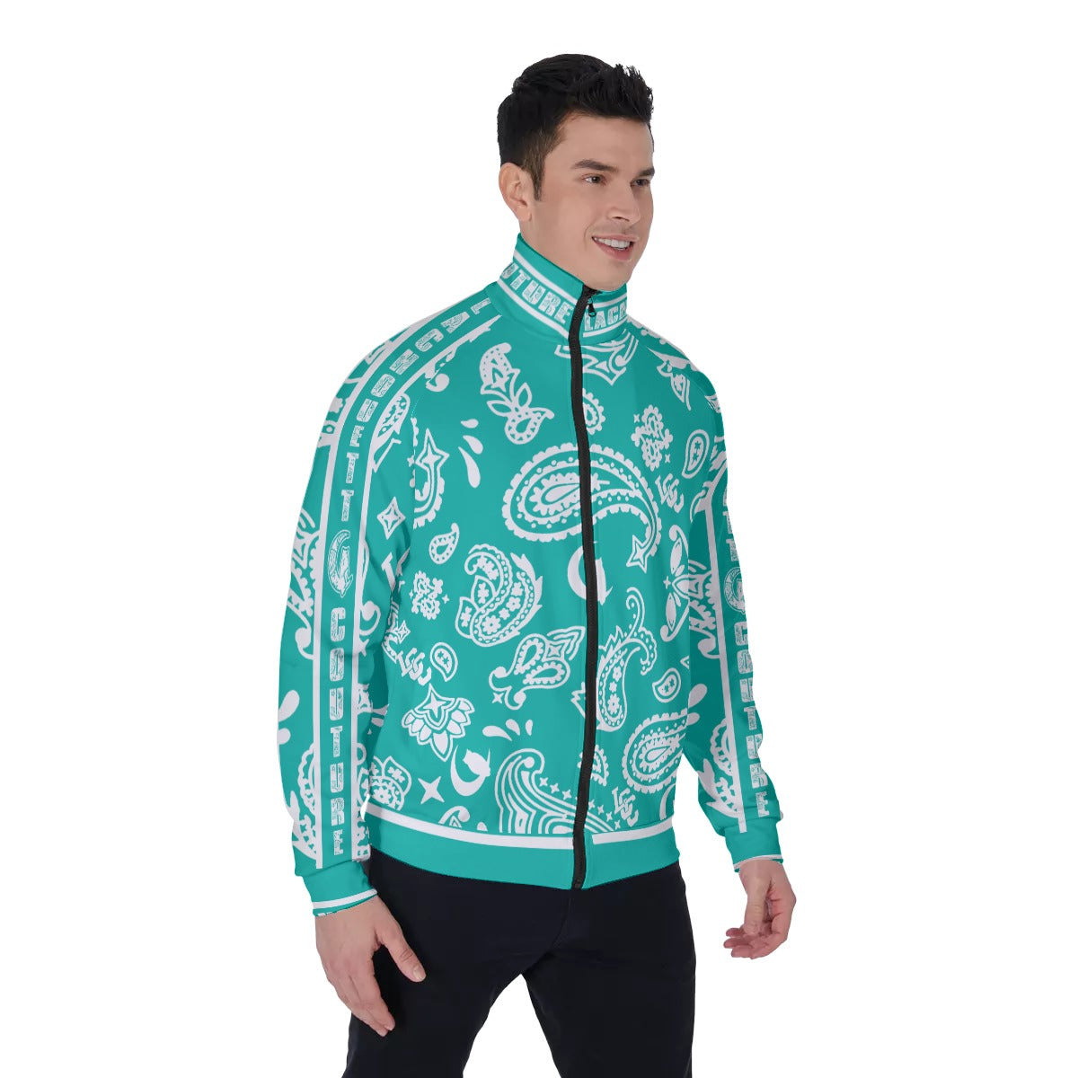 BANDANA PAISLEY TRQSE Men's Stand Collar Jacket