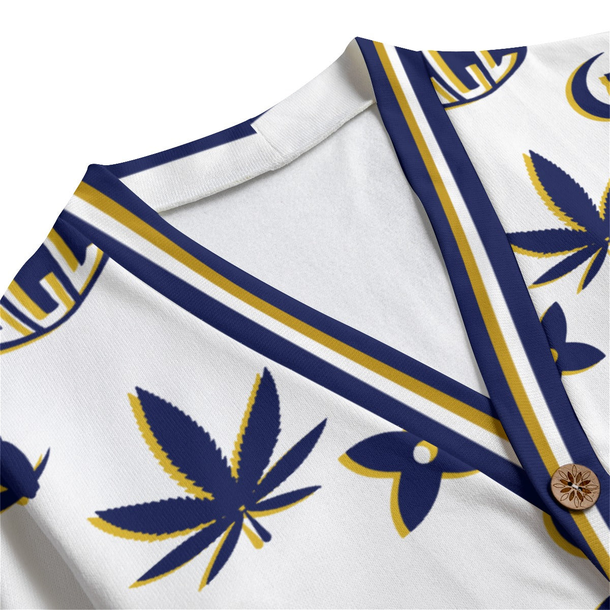 WEEDY LCC OFFI Unisex V-neck Cardigan With Button Closure