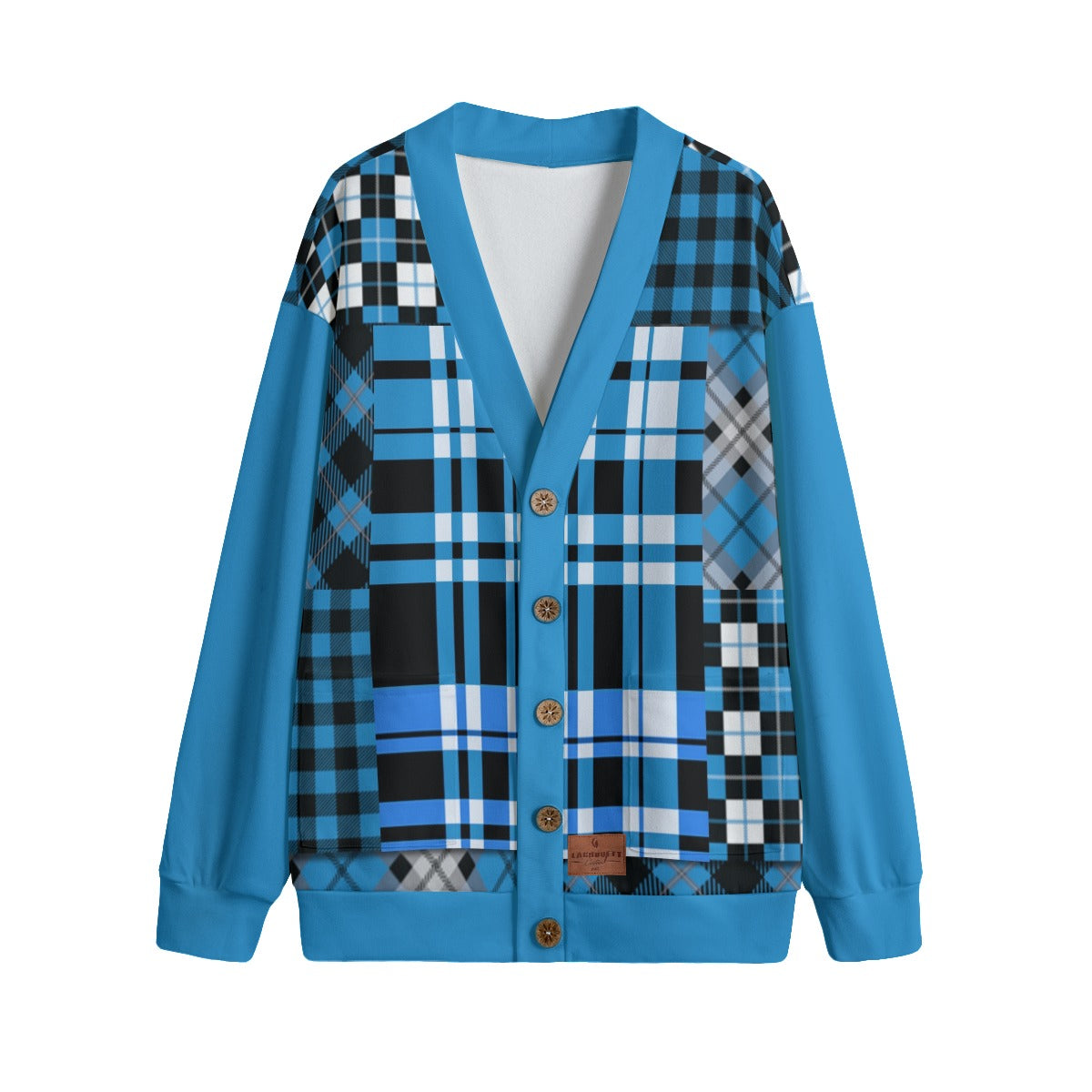 FLEXIN FLANNEL TRQSE Unisex Cardigan With Button Closure