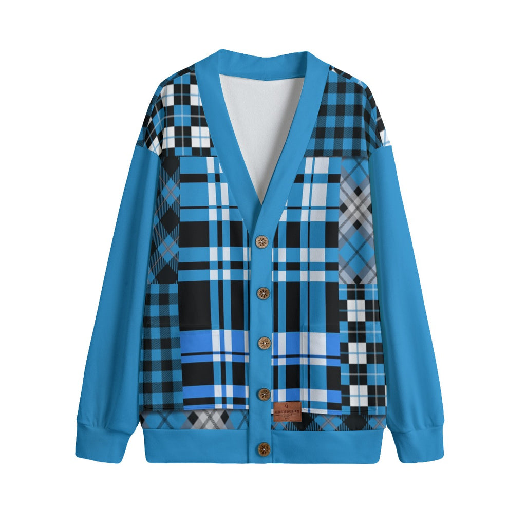 FLEXIN FLANNEL TRQSE Unisex Cardigan With Button Closure