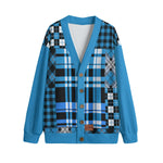 FLEXIN FLANNEL TRQSE Unisex Cardigan With Button Closure