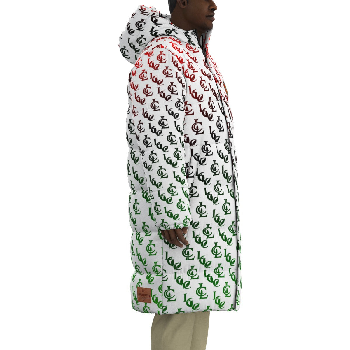 LCC RBG WHT Unisex Long Down Jacket