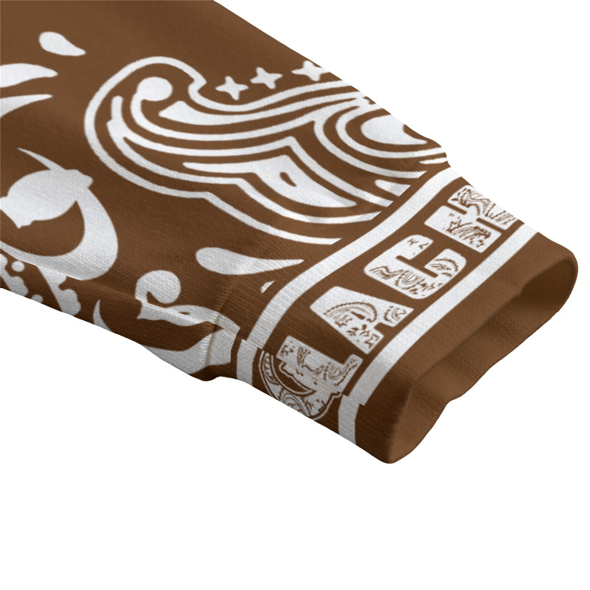 BANDANA PAISLEY BROWN Unisex Cardigan With Button Closure