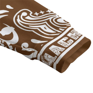 BANDANA PAISLEY BROWN Unisex Cardigan With Button Closure