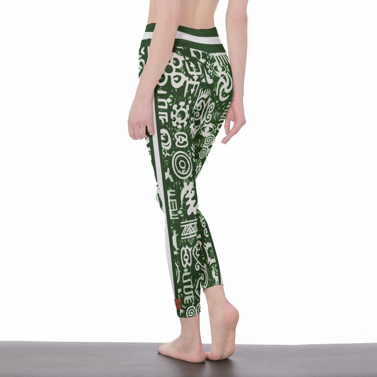 ADINKRA MXGRN Women's High Waist Leggings