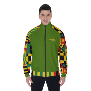 KENTE BUTAN KAKI Men's Stand Collar Jacket