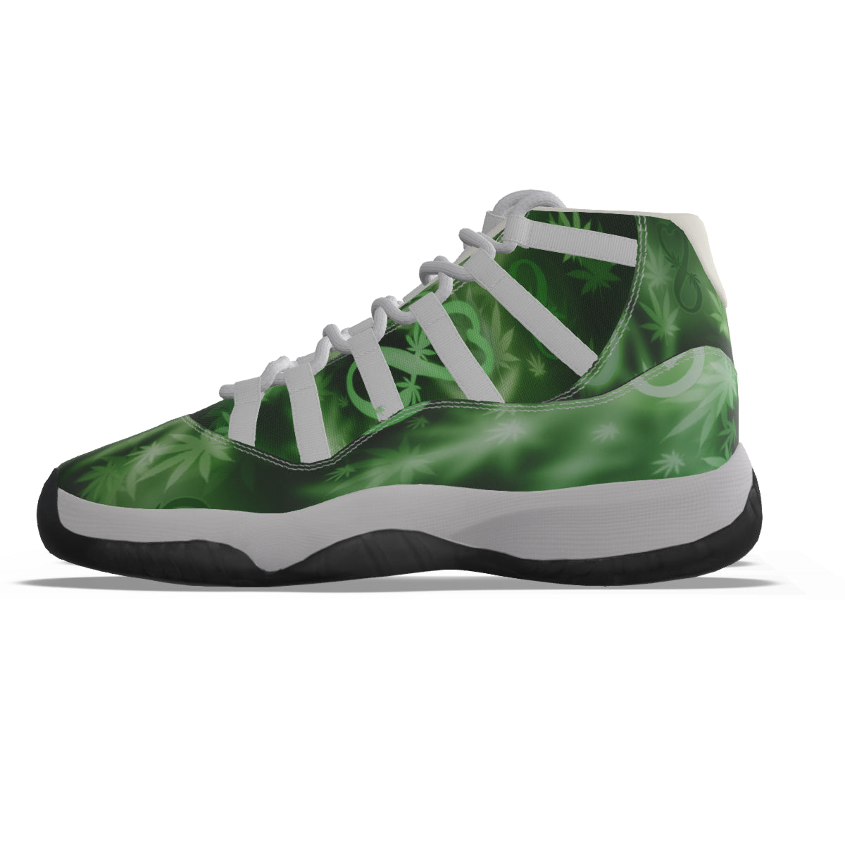 INFINITY GREEN High Top Basketball Shoes