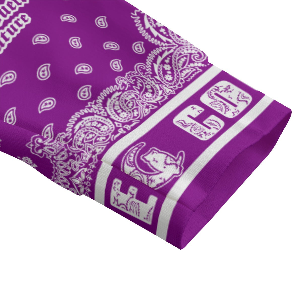 BANDANA MIX GRAPES Unisex Lapel Collar Sweater