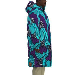 AFRIKAN FLOWER Unisex Long Down Jacket