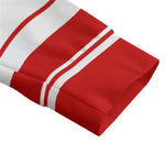 STRIPE UP BLOODY Unisex Lapel Collar Sweater