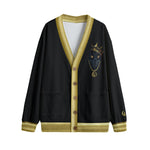 KING LACHOUETT Unisex V-neck Cardigan With Button Closure