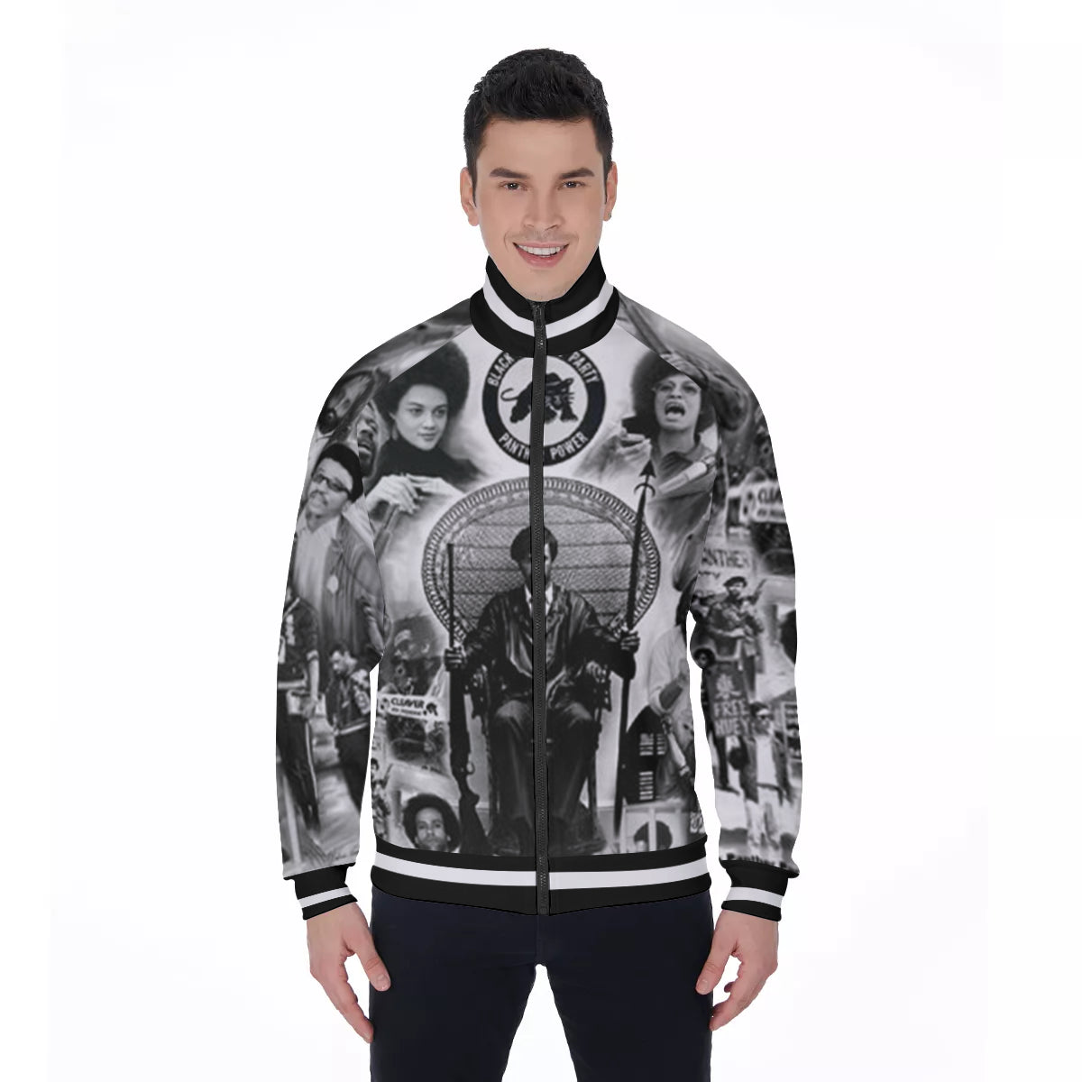 BLACK PANTHER PARTY Men's Stand Collar Jacket