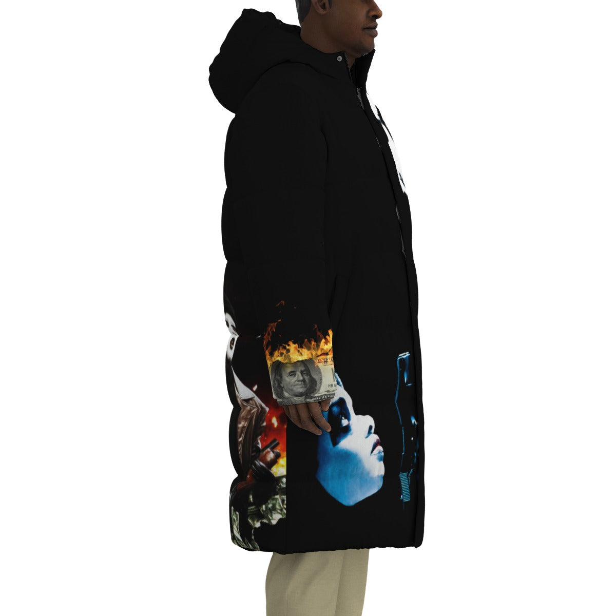 DEAD PRESIDENT Unisex Long Down Jacket