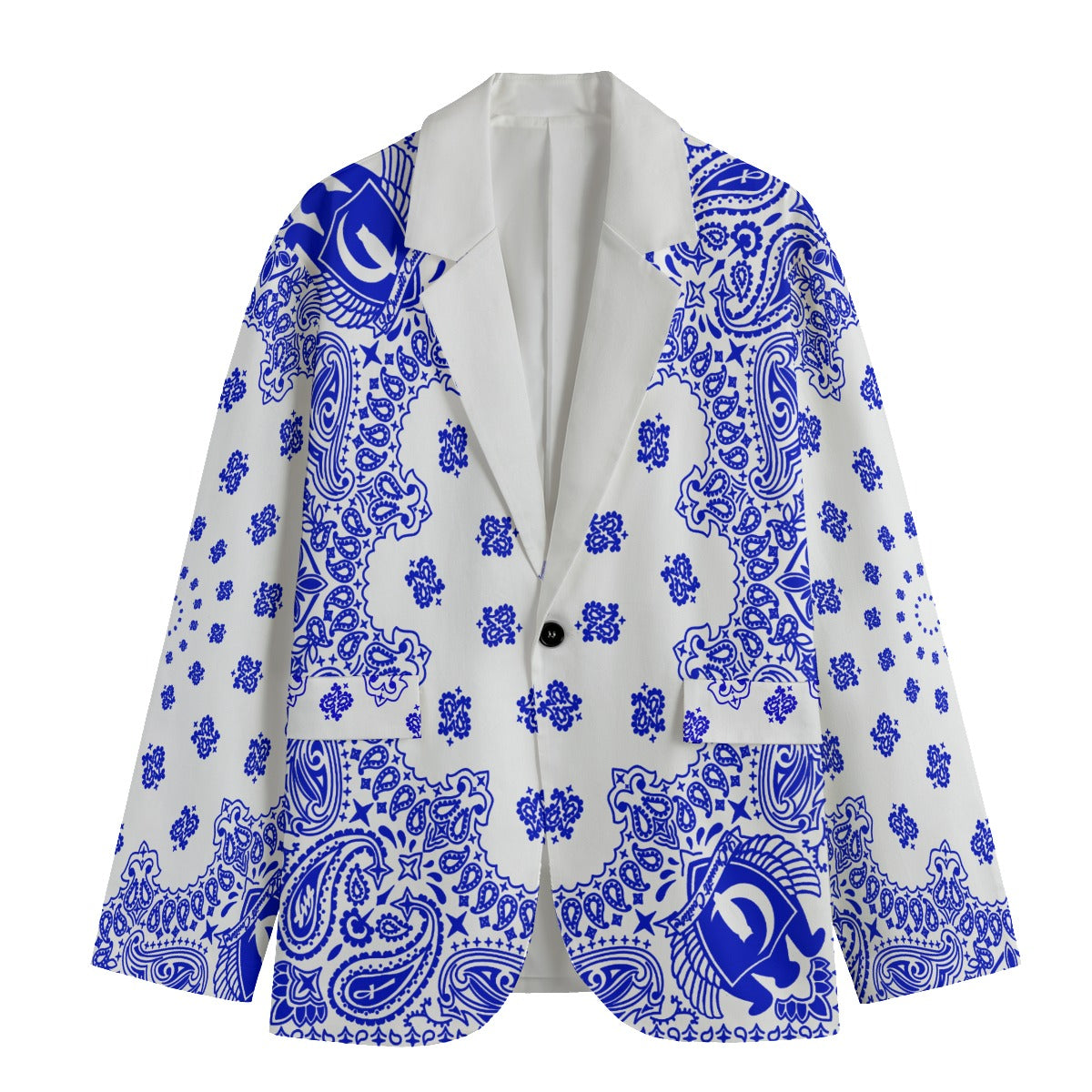 BANDANA Cs'UPWHT Men's Casual Flat Lapel Collar Blazer