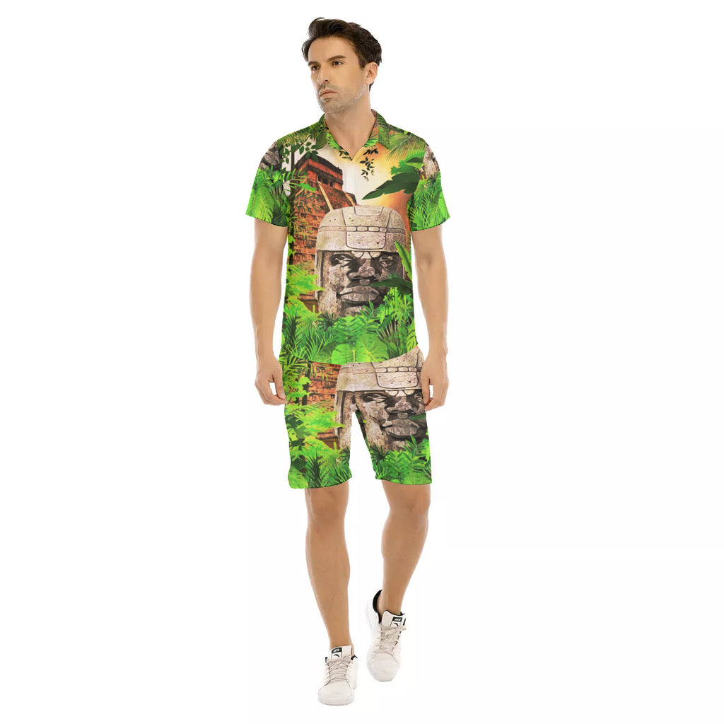 THE NOTORIOUS OLMEC Men's Short Sleeve Shirt Sets