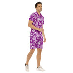 BANDANA PAISLEY GRAPES Men's Short Sleeve Shirt Sets