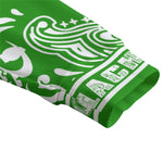 BANDANA PAISLEY GREEN Unisex Cardigan With Button Closure