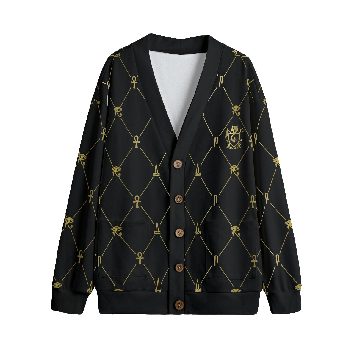 A.U.S DELUXE GLDBLC Unisex Cardigan With Button Closure
