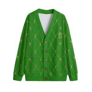 A.U.S DELUXE GREEN Unisex Cardigan With Button Closure