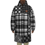 FLEXIN PLAID BLC Unisex Long Down Jacket