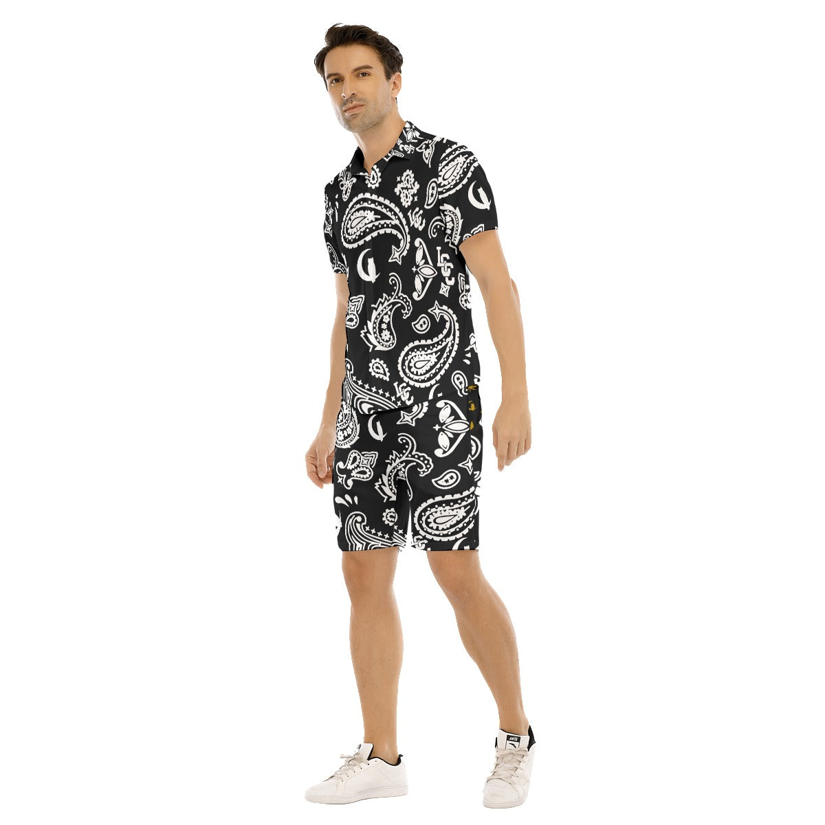 BANDANA PAISLEY BLC Men's Short Sleeve Shirt Sets