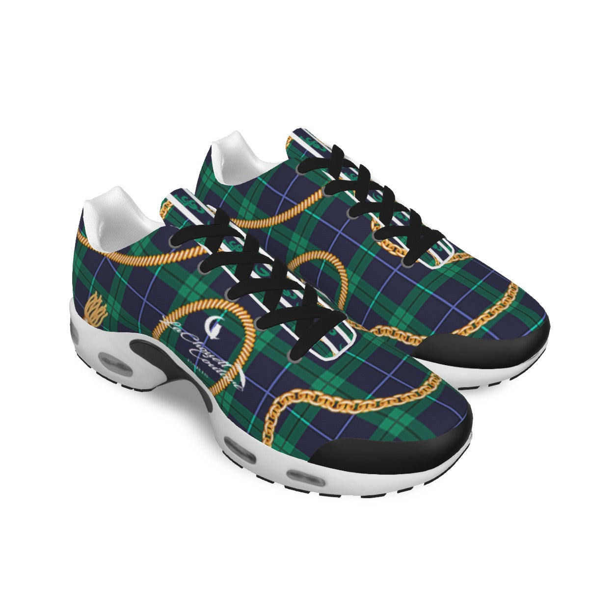 PLAID IN GOLD Men's Air Cushion Shoes