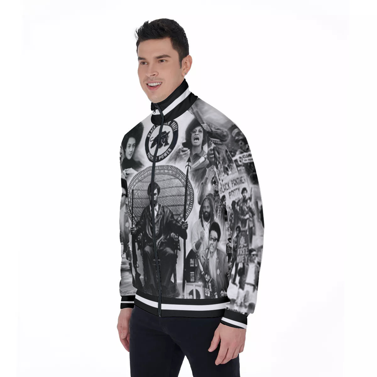 BLACK PANTHER PARTY Men's Stand Collar Jacket