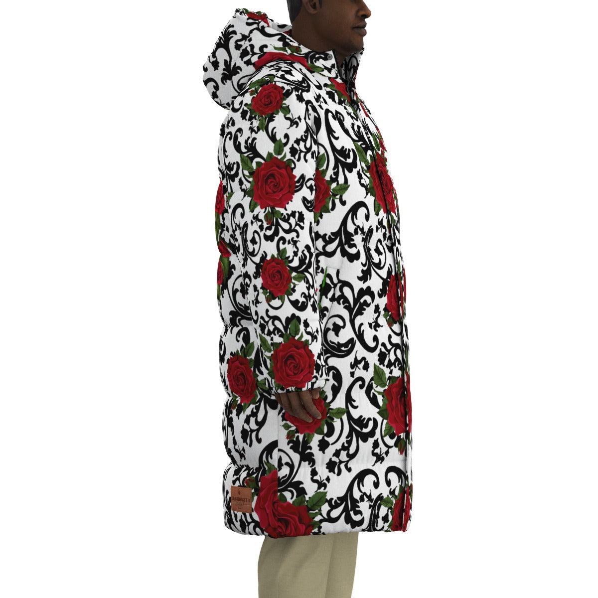 REDROSES Unisex Long Down Jacket