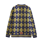 ARLEQUIN BLEU Unisex Cardigan With Button Closure