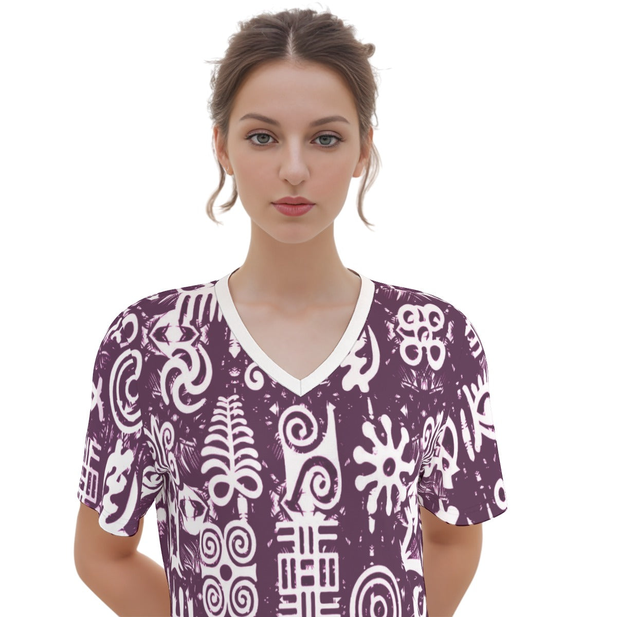 ADINKRA MXGRPS Women's Round Neck Dress