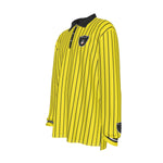 EAZY-E RUTHLESS YLW Men's Long Sleeve Polo Shirt