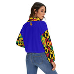 KENTE BUTAN BLUE Women's Zip Jacket