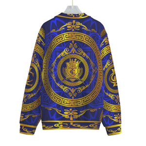 LCC RICH BLUE Unisex Stand-up Collar