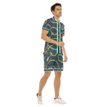 PLAID IN GOLD Men's Short Sleeve Shirt Sets