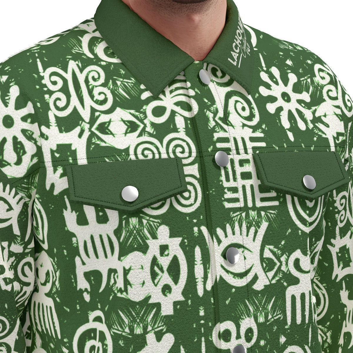 ADINKRA MIXKAKI Unisex Lapel Jacket