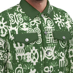 ADINKRA MIXKAKI Unisex Lapel Jacket