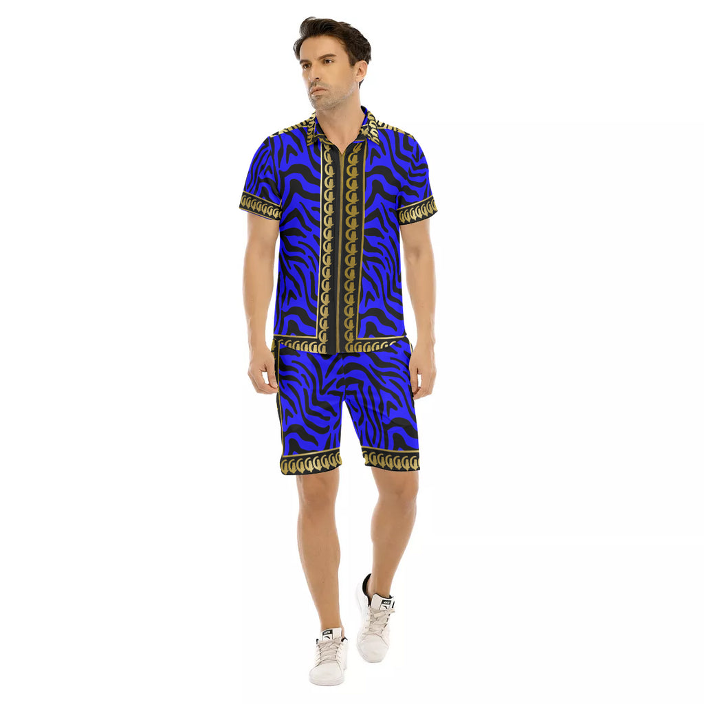 PRIVILEGE BLUE Men's Short Sleeve Shirt Sets