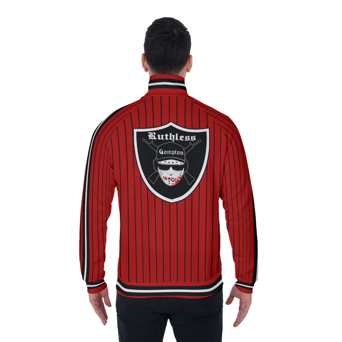 EAZY-E RUTHLESS RED Men's Stand Collar Jacket