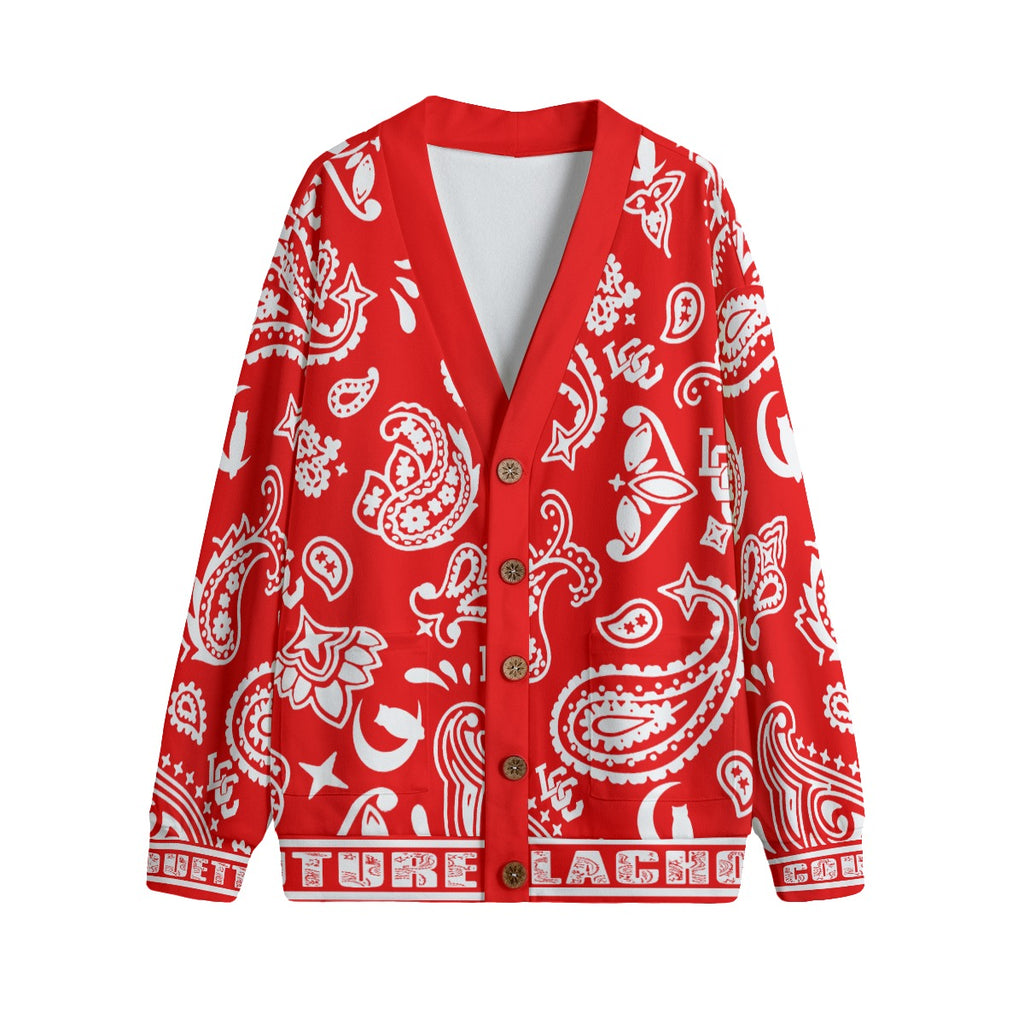 BANDANA PAISLEY Bs'UP Unisex Cardigan With Button Closure