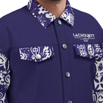 ADINKRA MXBLUE Unisex Lapel Jacket