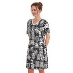 ADINKRA MXBLC Women's Round Neck Dress