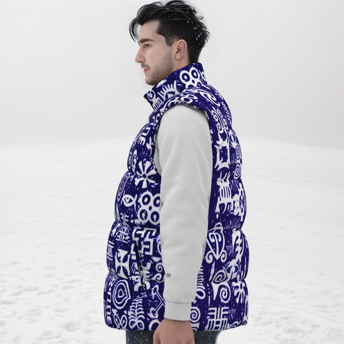 ADINKRA MXBLUE Unisex Down Vest