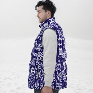 ADINKRA MXBLUE Unisex Down Vest