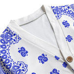 BANDANA Cs'UPWHT Unisex V-neck Cardigan With Button Closure