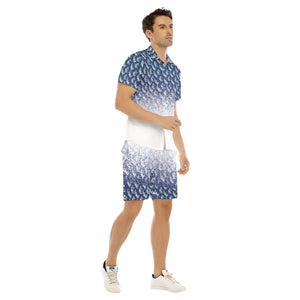 LCC NEW RICH DENIM Men's Short Sleeve Shirt Set
