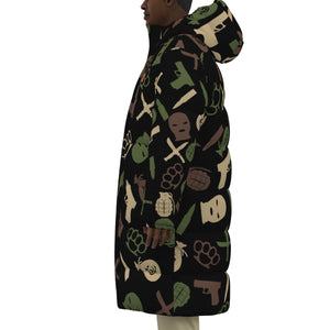 DRILLIN ARMY Unisex Long Down Jacket